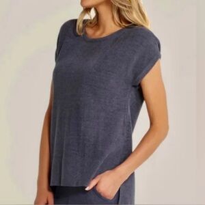 Barefoot Dreams Heather Gray Short Sleeve Tee